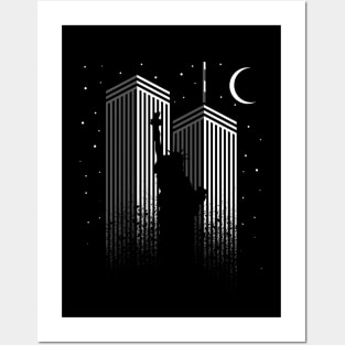 Liberty Twin Towers Posters and Art